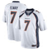 John Elway Denver Broncos White Jersey - All Stitched