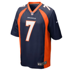 Alternative view of John Elway Denver Broncos Navy Jersey - All Stitched