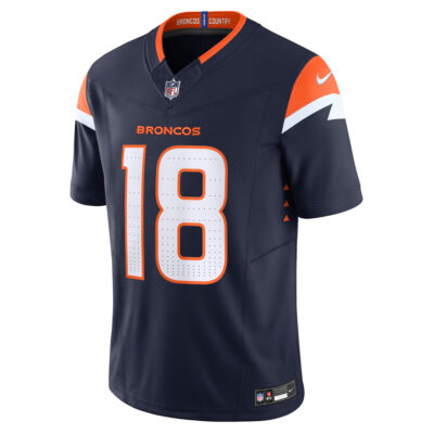 Alternative view of Peyton Manning Denver Broncos Navy Alternate Vapor F.U.S.E Limited Jersey - All Stitched