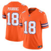 Peyton Manning Denver Broncos Orange Mile High Collection 1977 Throwback Vapor F.U.S.E Limited Jersey - All Stitched