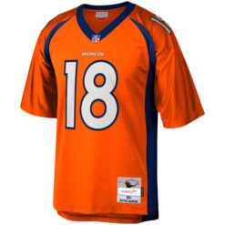 Alternative view of Peyton Manning Denver Broncos Orange 2015 Legacy Jersey - All Stitched