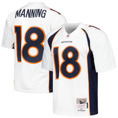 Peyton Manning Denver Broncos White 2015 Legacy Jersey - All Stitched