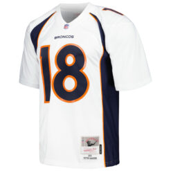 Alternative view of Peyton Manning Denver Broncos White 2015 Legacy Jersey - All Stitched