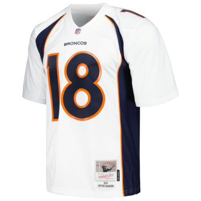 Alternative view of Peyton Manning Denver Broncos White 2015 Legacy Jersey - All Stitched