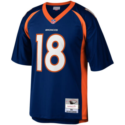 Alternative view of Peyton Manning Denver Broncos Navy 2015 Legacy Jersey - All Stitched