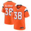 Jaleel McLaughlin Denver Broncos Orange Home Game Jersey - All Stitched