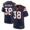 Jaleel McLaughlin Denver Broncos Navy Alternate Game Jersey - All Stitched