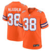Jaleel McLaughlin Denver Broncos Orange Mile High Collection 1977 Throwback Game Jersey - All Stitched