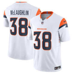 Jaleel McLaughlin Denver Broncos White Away Vapor F.U.S.E Limited Jersey - All Stitched