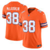 Jaleel McLaughlin Denver Broncos Orange Mile High Collection 1977 Throwback Vapor F.U.S.E Limited Jersey - All Stitched