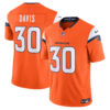 Terrell Davis Denver Broncos Orange Home Vapor F.U.S.E Limited Jersey - All Stitched