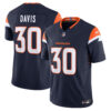 Terrell Davis Denver Broncos Navy Alternate Vapor F.U.S.E Limited Jersey - All Stitched
