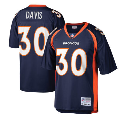 Terrell Davis Denver Broncos Navy 1998 Legacy Jersey - All Stitched