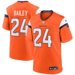 Champ Bailey Denver Broncos Orange Home Game Jersey - All Stitched