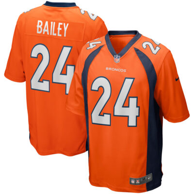 Champ Bailey Denver Broncos Orange Jersey - All Stitched