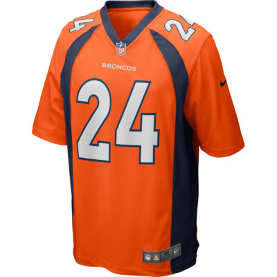 Alternative view of Champ Bailey Denver Broncos Orange Jersey - All Stitched