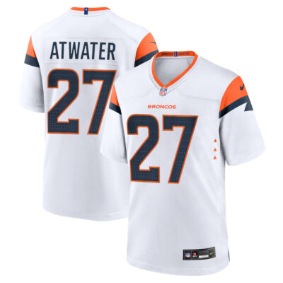 Steve Atwater Denver Broncos White Away Game Jersey - All Stitched