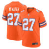 Steve Atwater Denver Broncos Orange Mile High Collection 1977 Throwback Game Jersey - All Stitched