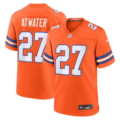 Steve Atwater Denver Broncos Orange Mile High Collection 1977 Throwback Game Jersey - All Stitched