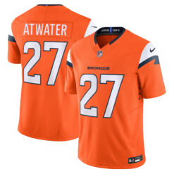 Steve Atwater Denver Broncos Orange Home Vapor F.U.S.E Limited Jersey - All Stitched