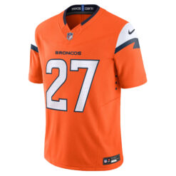 Alternative view of Steve Atwater Denver Broncos Orange Home Vapor F.U.S.E Limited Jersey - All Stitched