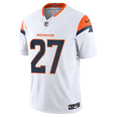 Alternative view of Steve Atwater Denver Broncos White Away Vapor F.U.S.E Limited Jersey - All Stitched