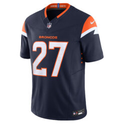 Alternative view of Steve Atwater Denver Broncos Navy Alternate Vapor F.U.S.E Limited Jersey - All Stitched