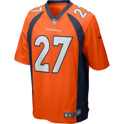 Alternative view of Steve Atwater Denver Broncos Orange Jersey - All Stitched