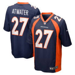 Steve Atwater Denver Broncos Navy Jersey - All Stitched