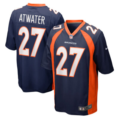 Steve Atwater Denver Broncos Navy Jersey - All Stitched