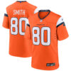 Rod Smith Denver Broncos Orange Home Game Jersey - All Stitched