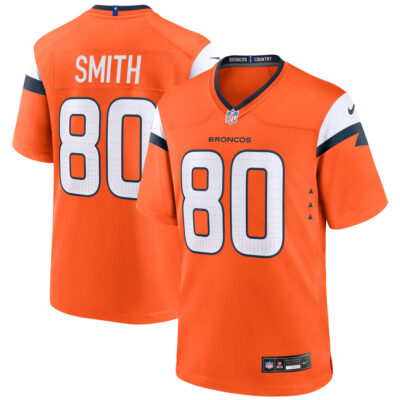 Rod Smith Denver Broncos Orange Home Game Jersey - All Stitched