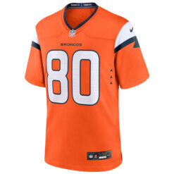 Alternative view of Rod Smith Denver Broncos Orange Home Game Jersey - All Stitched