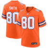 Rod Smith Denver Broncos Orange Mile High Collection 1977 Throwback Game Jersey - All Stitched
