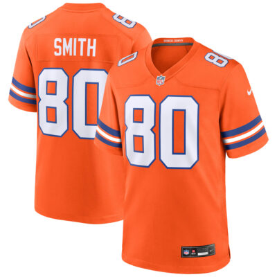 Rod Smith Denver Broncos Orange Mile High Collection 1977 Throwback Game Jersey - All Stitched