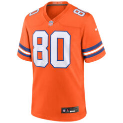 Alternative view of Rod Smith Denver Broncos Orange Mile High Collection 1977 Throwback Game Jersey - All Stitched