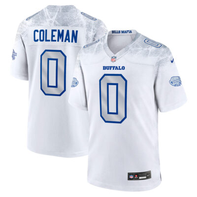 Keon Coleman Buffalo Bills White 2025 Rivalries Collection Game Jersey - All Stitched