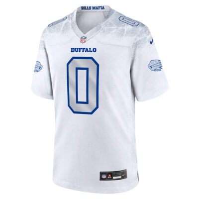 Alternative view of Keon Coleman Buffalo Bills White 2025 Rivalries Collection Game Jersey - All Stitched