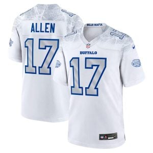 Josh Allen Buffalo Bills White 2025 Rivalries Collection Game Jersey - All Stitched