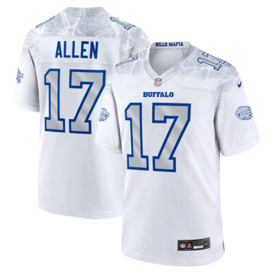 Josh Allen Buffalo Bills White 2025 Rivalries Collection Game Jersey - All Stitched
