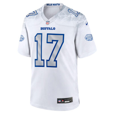Alternative view of Josh Allen Buffalo Bills White 2025 Rivalries Collection Game Jersey - All Stitched