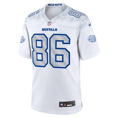Alternative view of Dalton Kincaid Buffalo Bills White 2025 Rivalries Collection Game Jersey - All Stitched