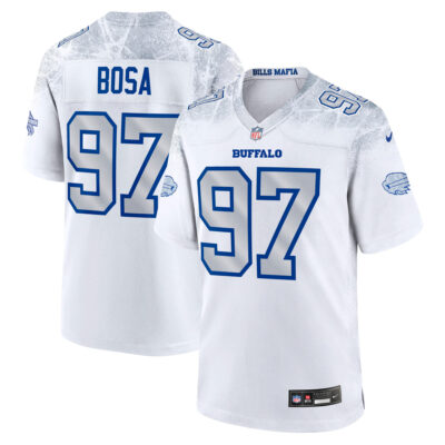 Joey Bosa Buffalo Bills White 2025 Rivalries Collection Game Jersey - All Stitched