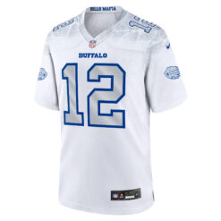 Alternative view of Jim Kelly Buffalo Bills White 2025 Rivalries Collection Game Jersey - All Stitched