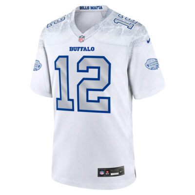 Alternative view of Jim Kelly Buffalo Bills White 2025 Rivalries Collection Game Jersey - All Stitched