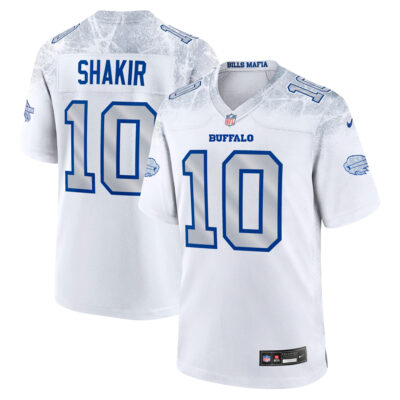 Khalil Shakir Buffalo Bills White 2025 Rivalries Collection Game Jersey - All Stitched