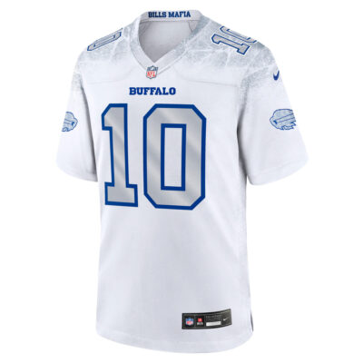 Alternative view of Khalil Shakir Buffalo Bills White 2025 Rivalries Collection Game Jersey - All Stitched