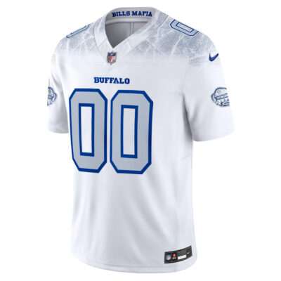 Alternative view of Custom Buffalo Bills White 2025 Rivalries Collection Limited Jersey - All Stitched