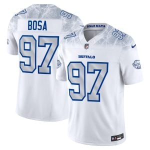 Joey Bosa Buffalo Bills White 2025 Rivalries Collection Limited Jersey - All Stitched