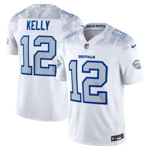 Jim Kelly Buffalo Bills White 2025 Rivalries Collection Limited Jersey - All Stitched